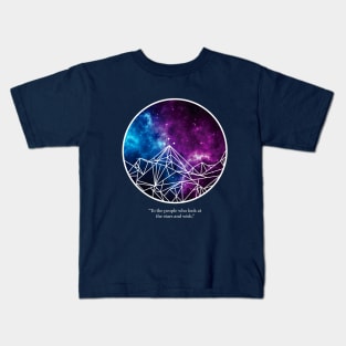 To the people who look at the stars Kids T-Shirt